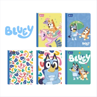 Cuaderno Cosido 100 Hojas Cuadriculado Bluey