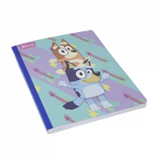 Cuaderno Cosido 100 Hojas Cuadriculado Bluey - Guitarras