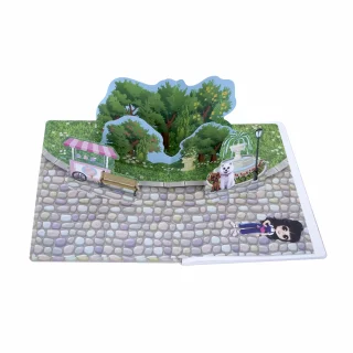 Cuaderno cosido 100 hojas cuadriculado Bonequinhas - patinaje