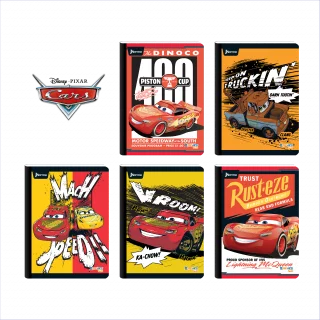 Cuaderno Cosido 100 Hojas Cuadriculado Cars