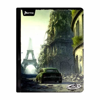 Cuaderno Cosido 100 Hojas Cuadriculado Click Torre Eiffel