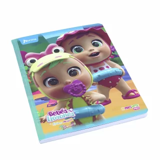 Cuaderno Cosido 100 Hojas Cuadriculado Cry Babies - Flotadores Azules Tropical