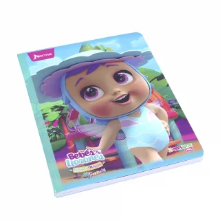 Cuaderno Cosido 100 Hojas Cuadriculado Cry Babies - Gorro Azul Tropical