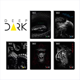 Cuaderno Cosido 100 Hojas Cuadriculado Deep Dark