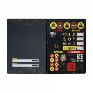 Cuaderno Cosido 100 Hojas Cuadriculado Deep Dark