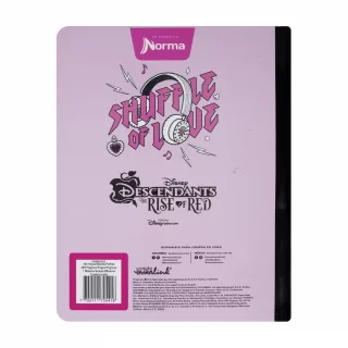 Cuaderno Cosido 100 Hojas Cuadriculado Descendientes - Life Is Sweeter