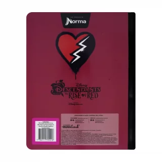 Cuaderno Cosido 100 Hojas Cuadriculado Descendientes - Rebel At Heart