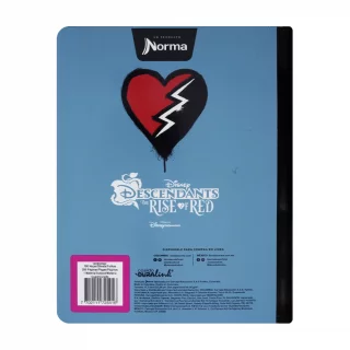 Cuaderno Cosido 100 Hojas Cuadriculado Descendientes - Riot
