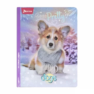 Cuaderno Cosido 100 Hojas Cuadriculado Dogs Sooo Pretty