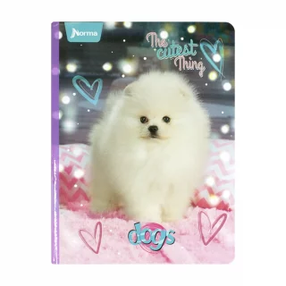 Cuaderno Cosido 100 Hojas Cuadriculado Dogs The Cutest Thing
