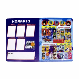 Cuaderno Cosido 100 Hojas Cuadriculado Dragon Ball Goku