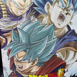 Cuaderno Cosido 100 Hojas Cuadriculado Dragon Ball Goku Blue