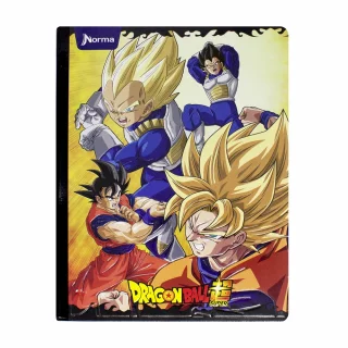 Cuaderno Cosido 100 Hojas Cuadriculado Dragon Ball Goku Y Vegeta