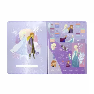 Cuaderno Cosido 100 Hojas Cuadriculado Frozen Anna Copos Nieve
