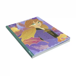 Cuaderno Cosido 100 Hojas Cuadriculado Frozen Anna Hojas