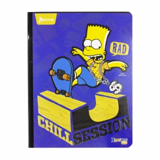 Cuaderno Cosido 100 Hojas Cuadriculado Los Simpsons - Chill Session