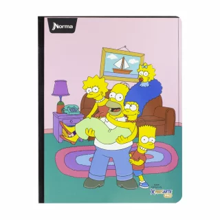 Cuaderno Cosido 100 Hojas Cuadriculado Los Simpsons - Familia
