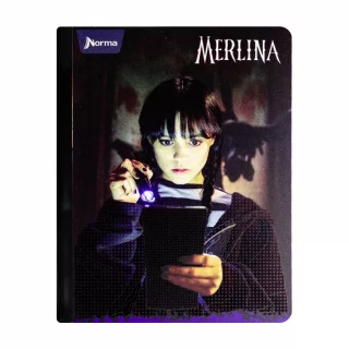 Cuaderno Cosido 100 Hojas Cuadriculado Merlina - Raven