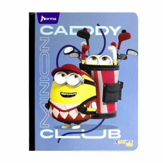 Cuaderno Cosido 100 Hojas Cuadriculado Minions Caddy Club