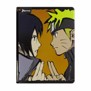Cuaderno Cosido 100 Hojas Cuadriculado Naruto Duo