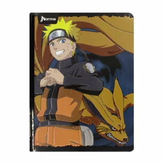Cuaderno Cosido 100 Hojas Cuadriculado Naruto Zorro