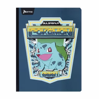 Cuaderno Cosido 100 Hojas Cuadriculado Pokemon - Bulbasaur 0001