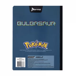 Cuaderno Cosido 100 Hojas Cuadriculado Pokemon - Bulbasaur 0001