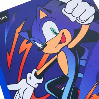 Cuaderno Cosido 100 Hojas Cuadriculado Sonic - Dedo Arriba