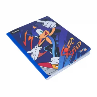 Cuaderno Cosido 100 Hojas Cuadriculado Sonic - Dedo Arriba
