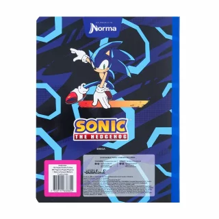 Cuaderno Cosido 100 Hojas Cuadriculado Sonic - Dedo Arriba