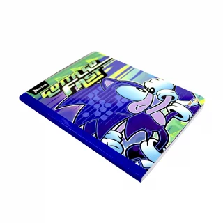 Cuaderno Cosido 100 Hojas Cuadriculado Sonic - Go Fast