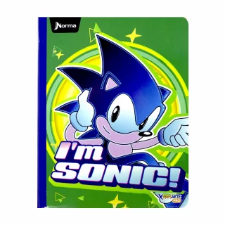 Cuaderno Cosido 100 Hojas Cuadriculado Sonic - I Am