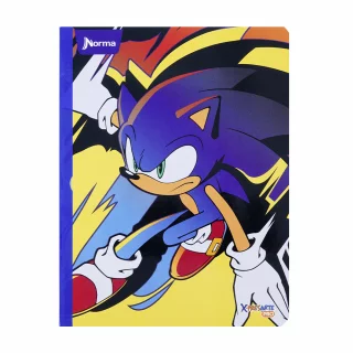 Cuaderno Cosido 100 Hojas Cuadriculado Sonic - Pie Adelante