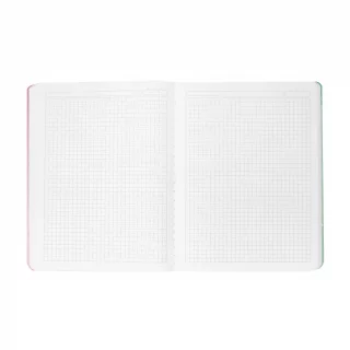 Cuaderno Cosido 100 Hojas Cuadriculado Stitch Aloha Estrellas