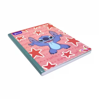 Cuaderno Cosido 100 Hojas Cuadriculado Stitch Aloha Estrellas