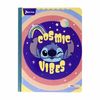 Cuaderno Cosido 100 Hojas Cuadriculado Stitch Cosmic Vibes