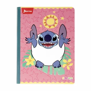Cuaderno Cosido 100 Hojas Cuadriculado Stitch Huevo Stitch