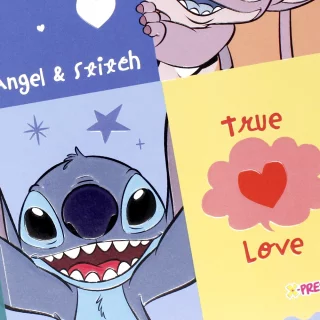 Cuaderno Cosido 100 Hojas Cuadriculado Stitch True Love