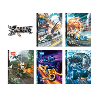 Cuaderno Cosido 100 Hojas Cuadriculado Street Racer