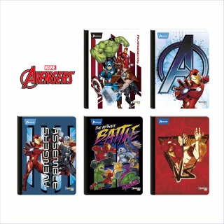 Cuaderno Cosido 100 Hojas Cuadriculado The Avengers