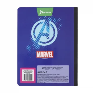 Cuaderno Cosido 100 Hojas Cuadriculado The Avengers - Puntos Azules
