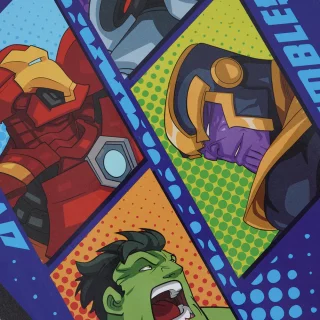 Cuaderno Cosido 100 Hojas Cuadriculado The Avengers - Puntos Azules