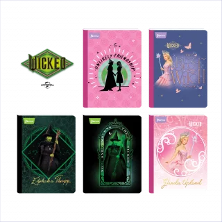 Cuaderno Cosido 100 Hojas Cuadriculado Wicked