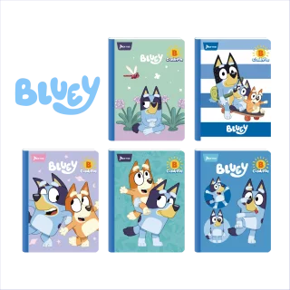 Cuaderno Cosido 100 Hojas Cuadritos B Bluey