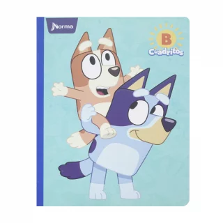 Cuaderno Cosido 100 Hojas Cuadritos B Cuadros 10Mm Bluey - Bingo Al Lomo