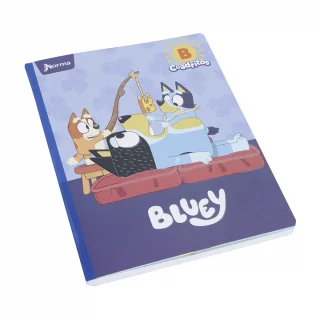 Cuaderno Cosido 100 Hojas Cuadritos B Cuadros 10Mm Bluey - Caña Con Queso