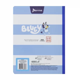 Cuaderno Cosido 100 Hojas Cuadritos B Cuadros 10Mm Bluey - Caña Con Queso