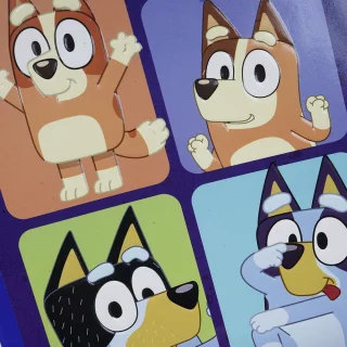 Cuaderno Cosido 100 Hojas Cuadritos B Cuadros 10Mm Bluey - Cuadros Familia