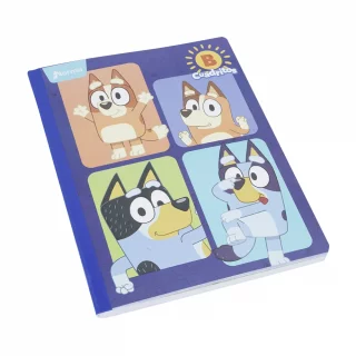 Cuaderno Cosido 100 Hojas Cuadritos B Cuadros 10Mm Bluey - Cuadros Familia