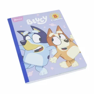 Cuaderno Cosido 100 Hojas Cuadritos B Cuadros 10Mm Bluey - Estrellas Y Planetas